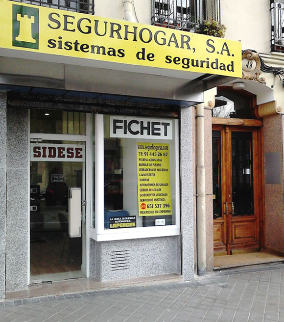 Fachada de Segurhogar en la calle vallehermoso 48 de Madrid